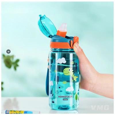 Uplift Essentials Dino Quest 600ml High Capacity Adventure Bottle green