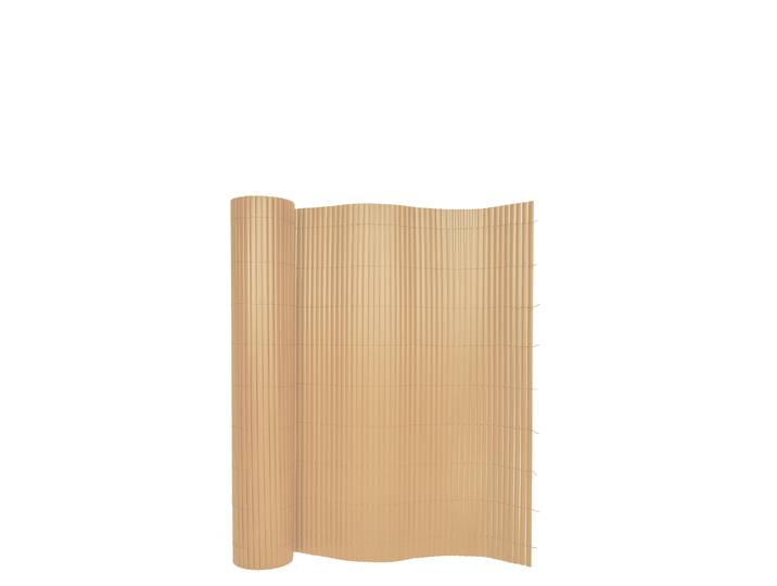 Sichtschutzmatte PVC 400 x 80 cm Bambusoptik