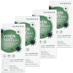 SANOVO 5-in-1 Kombitest VIRENCHECK 4er Set 4X1 St Test