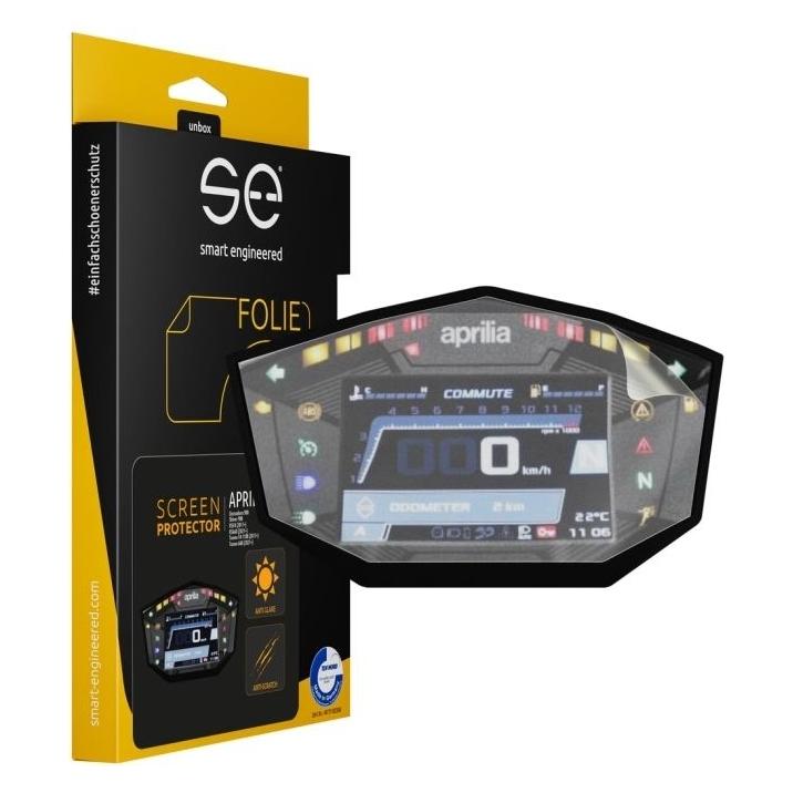 Smart Engineered se Entspiegelte 3D Tacho / Cockpit Schutzfolie (VPE 2) für Aprilia (SE-DCP-2-0102-0117-1-M)