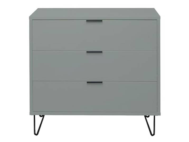 möbelando Kommode >Bonnie< in Pine Green matt Lack - 81x80x45cm (BxHxT)