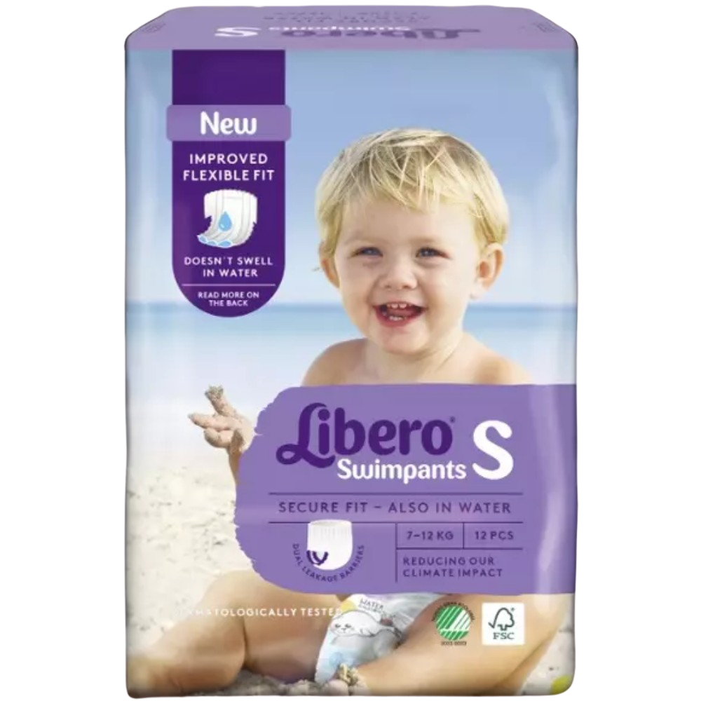 Libero Swimpants, Waterproof Diapers 12&nbsp;un. S (7-12 kg)