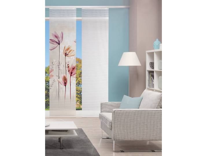 Schiebegardine VISION S SCHIEBEVORHANG DIGITALDRUCK BAMBUS-OPTIK 'KUKAT' , beige (natur), B:60cm H:260cm, Polyester, Gardinen, Schiebegardine, DIGITALDRUCK - INDIVIDUELL KÜRZBAR