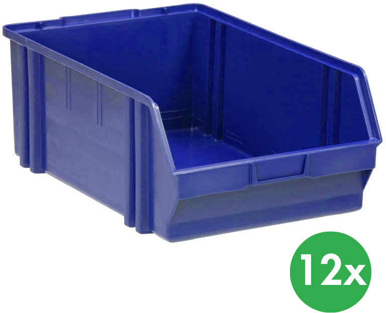 ArtPlast Plastové boxy BASIC, 305 x 480 x 177 mm, 12 ks, modré