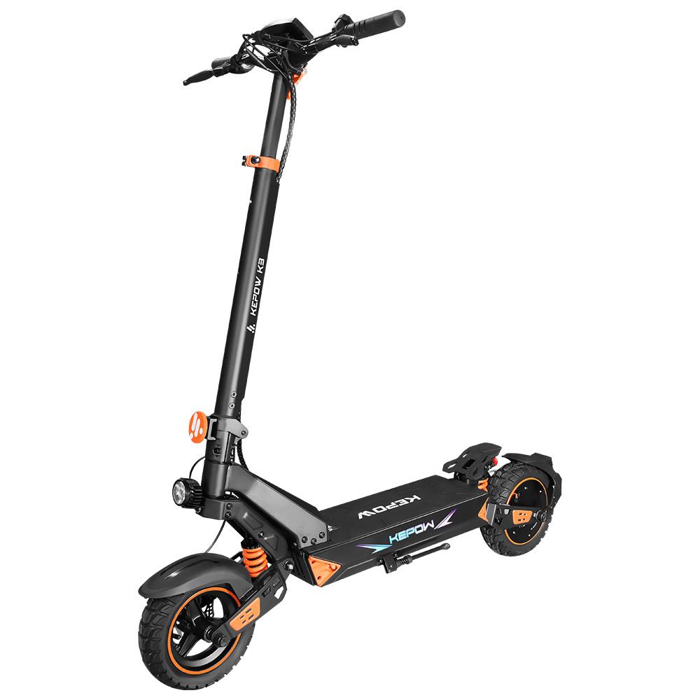 KEPOW K3 zusammenklappbarer Elektroroller für Erwachsene, 48V 15Ah Akku, 10-Zoll Offroad-Reifen, All-Terrain Elektroroller