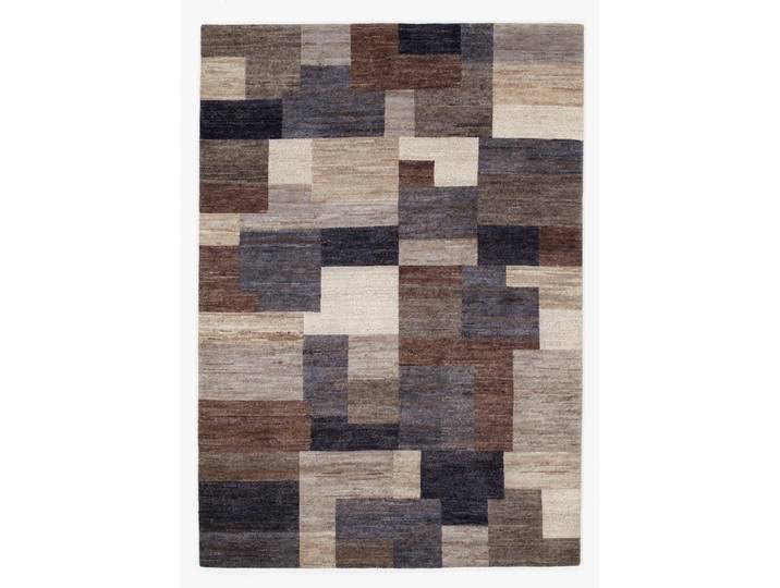 Wollteppich OCI DIE TEPPICHMARKE ELEGANT NEW LIMA Gr. 31, schwarz (anthrazit, braun), B:140cm H:13mm L:200cm, Wolle, Teppiche, Wollteppich, reine Wolle, Nepal Orientteppich, handgeknüpft