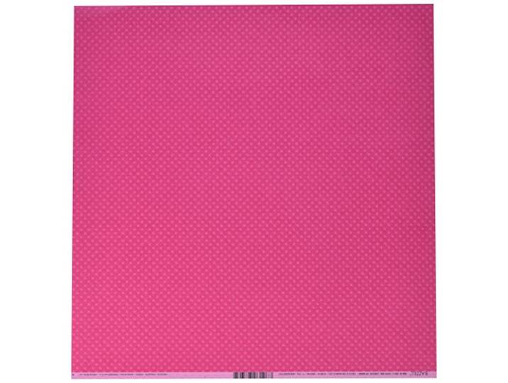 Bazzill Basics Papier 25 ScrapBooking Sheets Dotted Pirouette, Roze