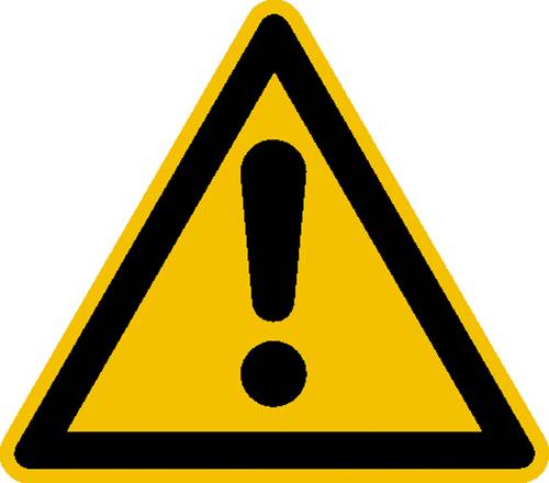 Warnschild Allgemeines Warnzeichen Aluminium 315mm ISO 7010 1St.