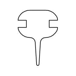 HSK Ersatzteile Dichtprofil horizontal, Favorit, Länge 1.600 mm, Weiß, E100076-2-04 E100076-2-04