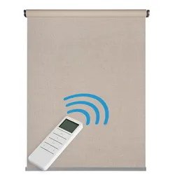 ROLLO motorisiert Beige, 100 x 250 cm