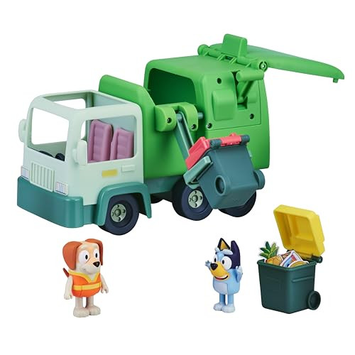 Bluey actiefiguren en de Lord der Vuilniswagen met speelmateriaal, Meerkleurig