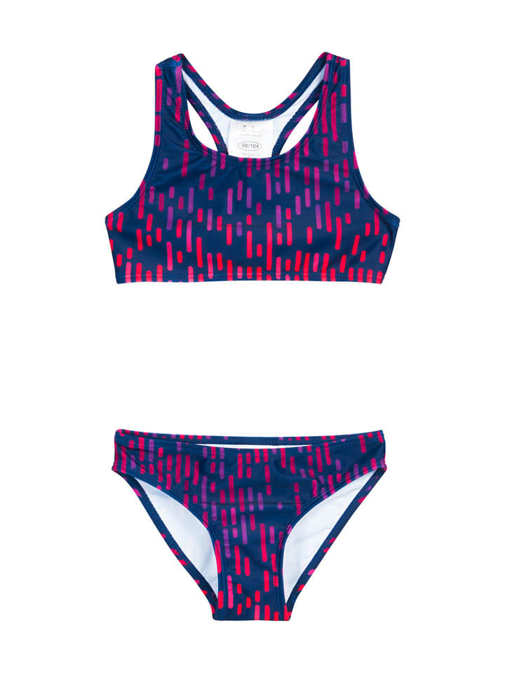 Playshoes Bikini in Dunkelblau/ Pink/ Lila - 110/116