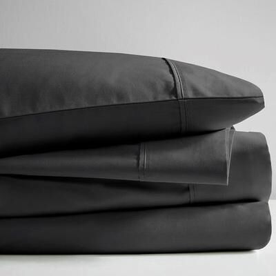 Jla Home/Bed Blissful Sheet Set, Queen, Black