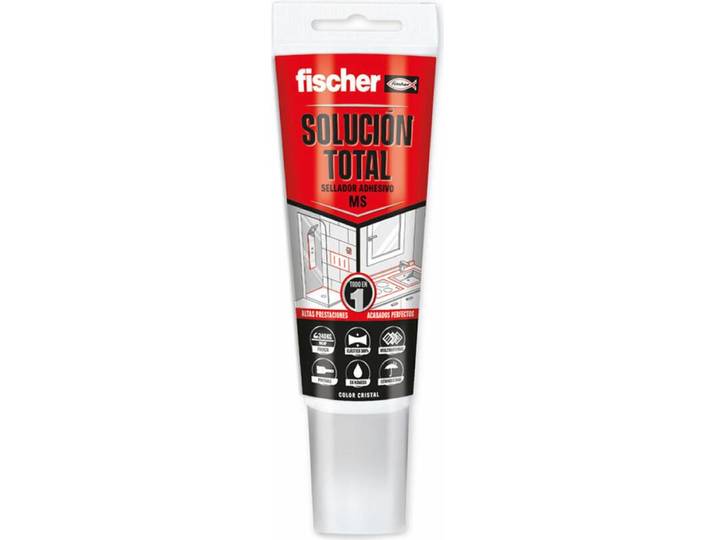 Mastic Ms Transparent Fischer 80ml Adhésif Et Scellant Ms Polymère Transparent - Fischer