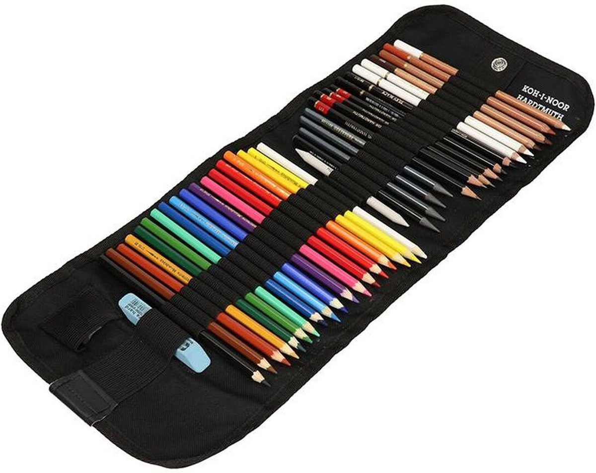 Koh-i-Noor Artistiek Tekenpakket in Zwart Etui