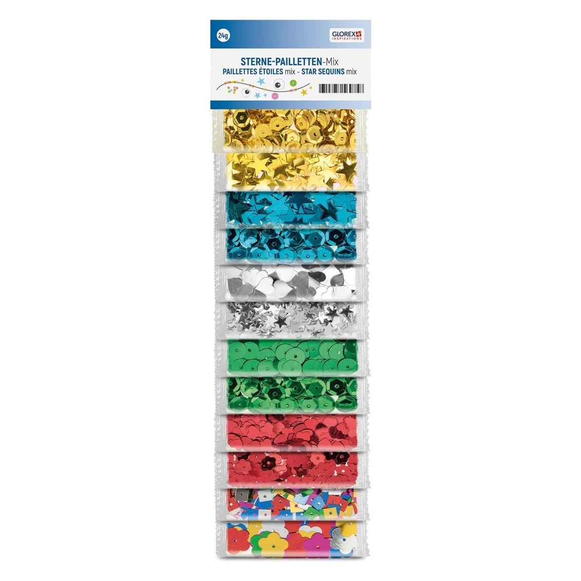 Glorex Pailletten-Mix, 12Fb 24g (1 Stk.) (61630182)