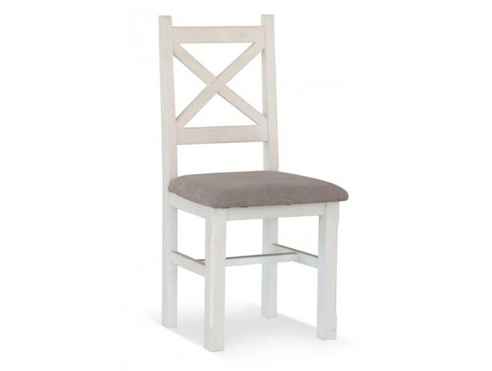 Lot de 2 Chaises Bois Blanc 47x51.5x102cm - DECORATION D'AUTREFOIS - Campagne