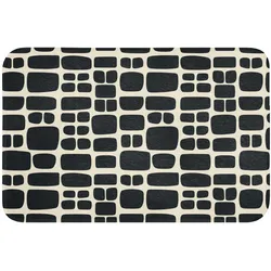 WC-VORLEGER Modern - Bio - Schwarz Toilettenvorleger 60x40 cm
