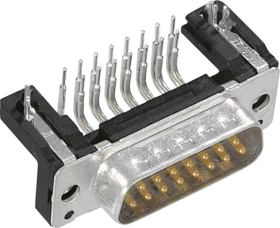 Harting D-SUB behuizing, 15 polen, kunststof, 45 graden, grijs