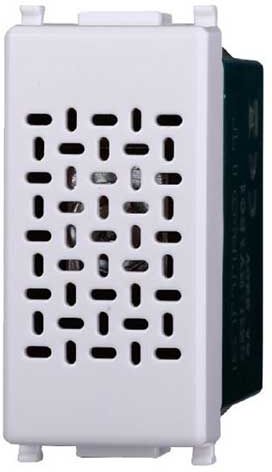 Ettroit Ronzatore Bronzo Compatibile Vimar Plana 6a 220v Colore Bianco  Ev1501
