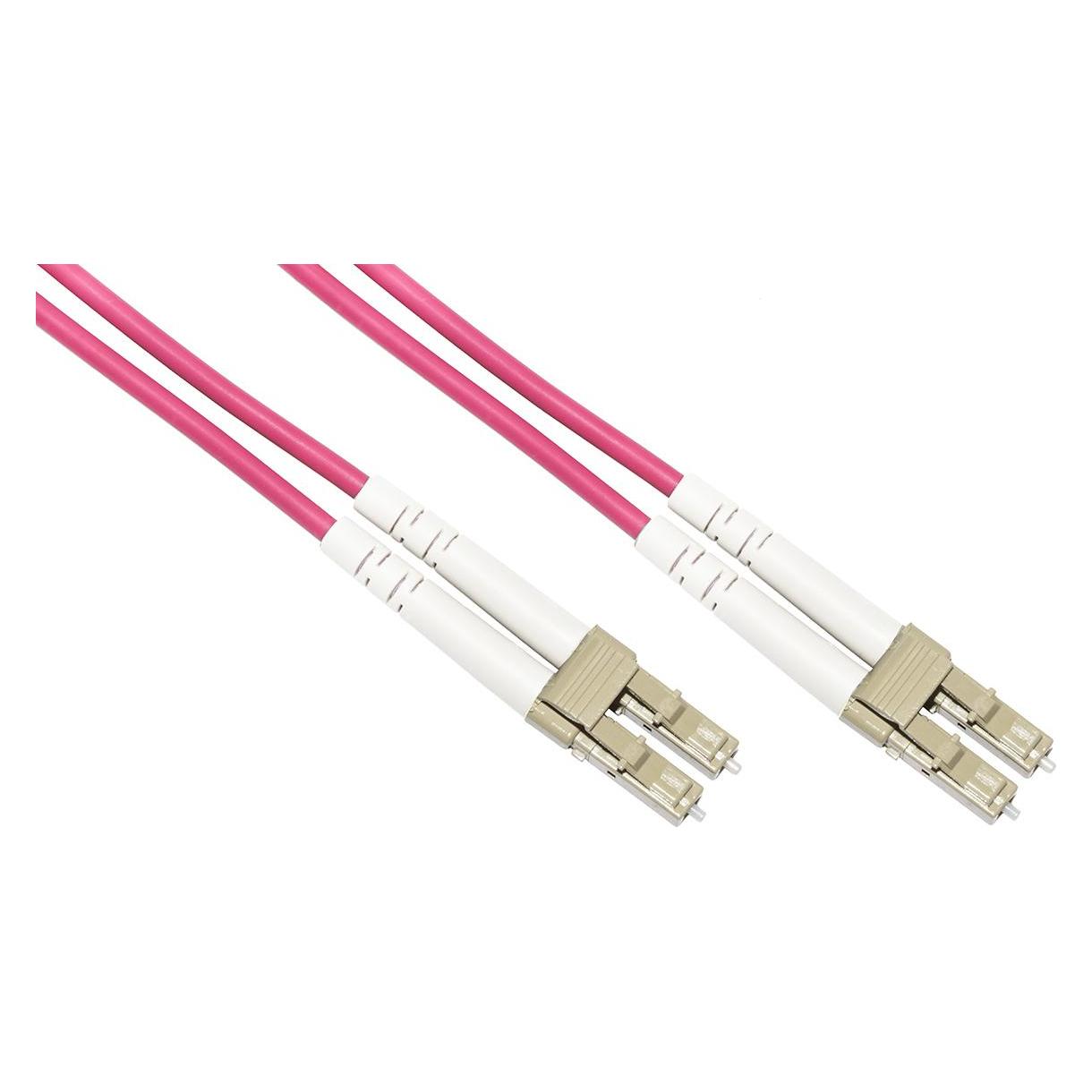 Link CAVO FIBRA OTTICA 1 MT LC/LC MULTIMODALE DUPLEX 50/125 OM4 (1 m) (LKLCLC4501)
