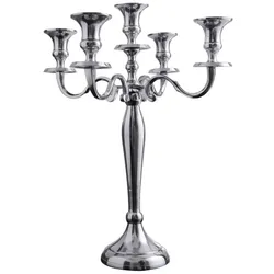 Invicta Interior Kerzenständer Modern Barock 5-armig silber, 40cm