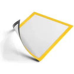 Durable, Informationsschild, 2 Magnetrahmen DURAFRAME MAGNETIC A4 gelb