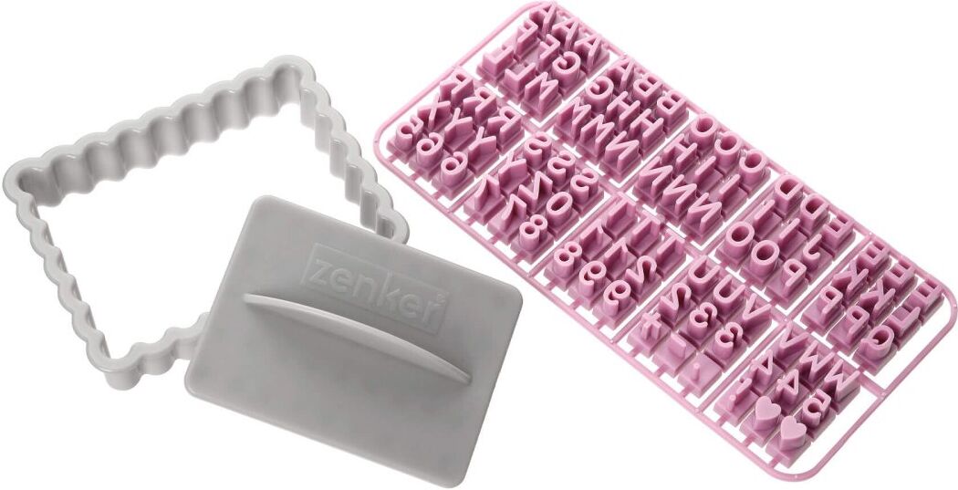 Zenker Ausstecher mit Buchstaben Easy Decorating, 3-teilig