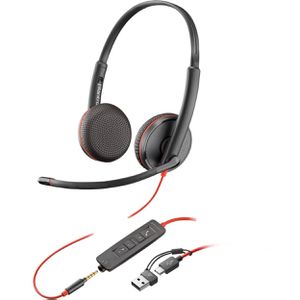 Poly Headset Blackwire 3225 Stereo, 3,5mm Klinke, USB-C, On-Ear