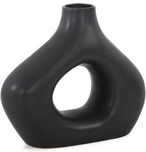 Allan Andrews Contemporary Matte Black Ceramic Beltram Vase