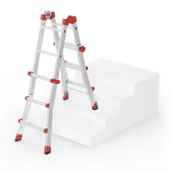 Hailo Aluminium Multifunktionsleiter M80 4x3 Sprossen