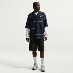 NIKE Sportswear Club Oversize Poloshirt Herren 451 - obsidian/white XXL