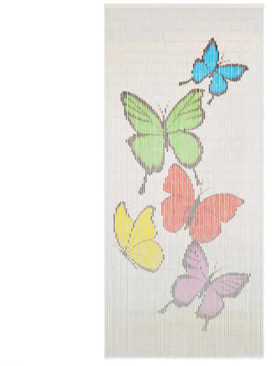 Opaak bamboe vliegengordijn 90 x 200 cm