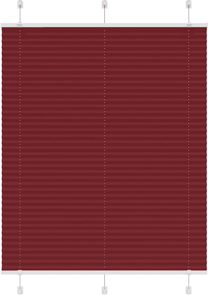 vidaXL Store plissé rouge bordeaux 105x100 cm largeur du tissu 104,4cm