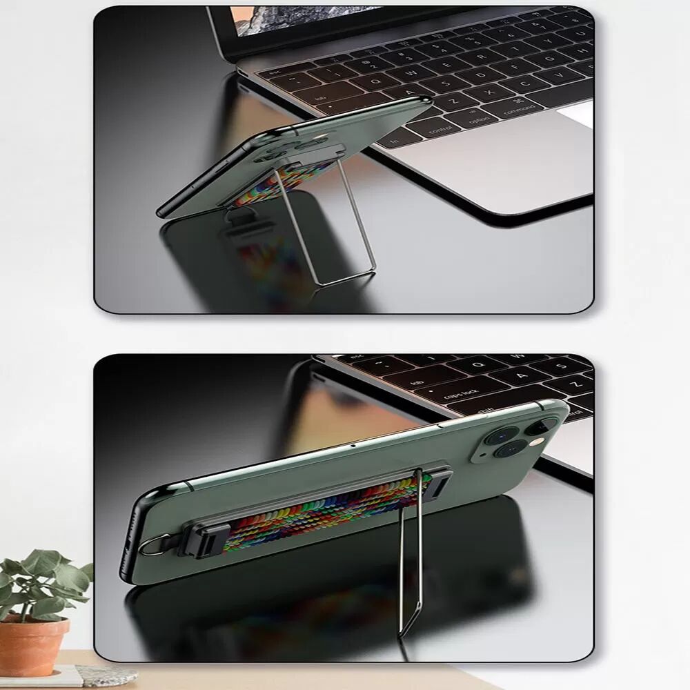INF Support Téléphone Adhésif Pliable : Compatibilité Universelle, Angle Réglable (0-70°)