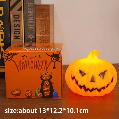 Inspire Curations Halloween Pumpkin Lantern LED Candle Light Skull Ghost Decorative Lamp large 1pcs