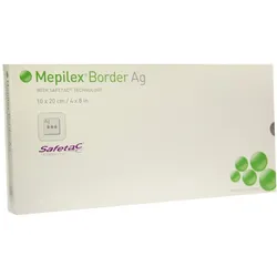 Mepilex Border Ag Schaumverband 10 x 20 cm 5 St