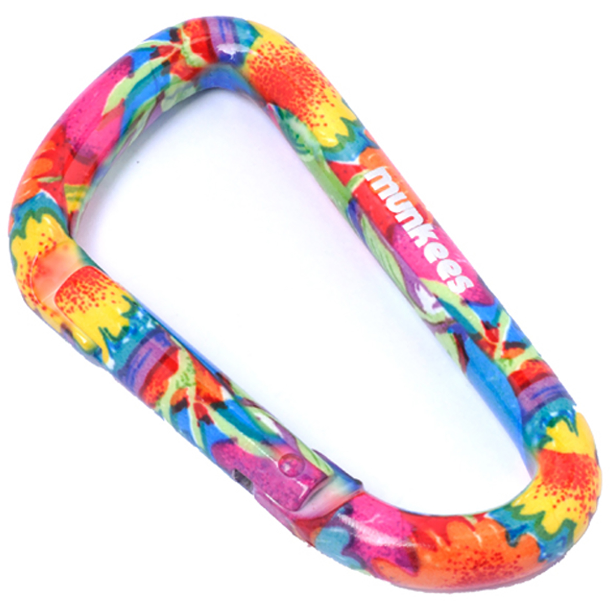 Munkees Blumen-Karabiner Schlüsselanhänger mehrfarbig Größe 8CM