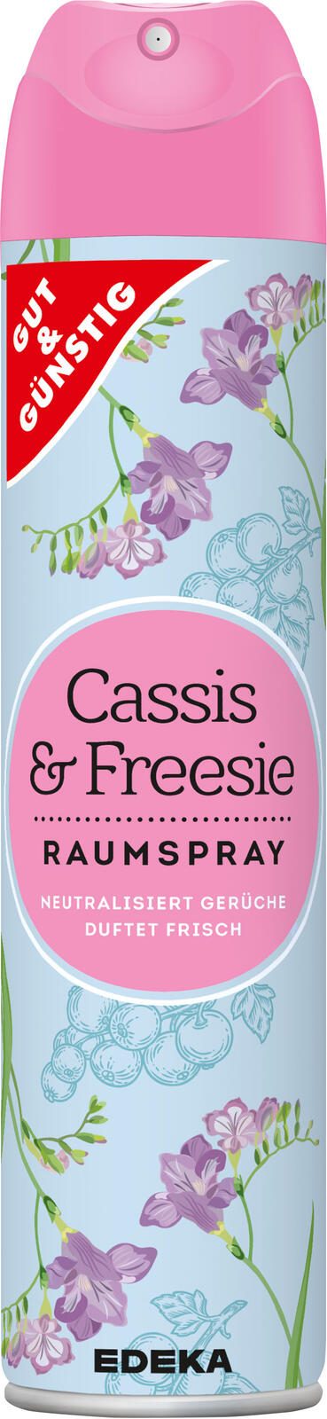 GUT&GÜNSTIG Raumspray Cassis & Freesie 300,0 ml 3588938000