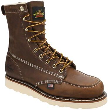 "Thorogood American Heritage 8"" Soft Toe Boot - Mens 14 Brown Boot D"