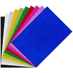 Glitzer-Moosgummi, bunt, 21 x 29,7 cm, 10 Bogen