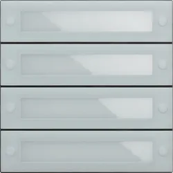 Gira 5539000 Ruftastenmodul 4f IBN-Tasten System 106