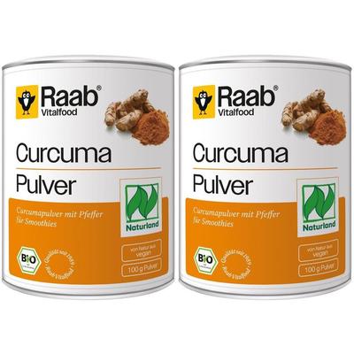 Raab Vitalfood Curcuma Bio Pulver 2x 2x100 g