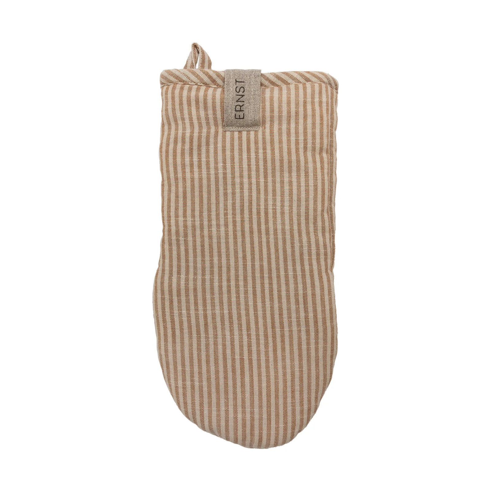 ERNST ovenwant voor volwassenen gestreept Caramel-beige