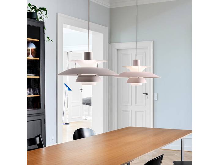 PH 5 500 Hängelampe, monochrom grau, Ø 50 cm - Louis Poulsen - Wohnzimmer - Design - Metall - Einflammig