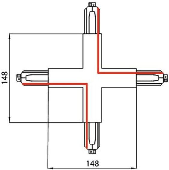 brumberg Kreuzverbinder 87130070 weiß)