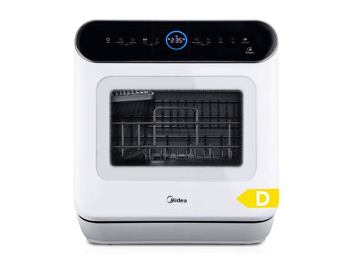 Midea Tischgeschirrspüler MDWMT0305EW-WE, 3 Maßgedecke, mit/ohne Festwasseranschluss, Automatischer Türöffner, IOT