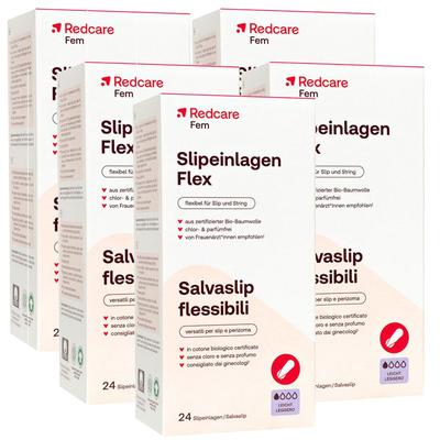 Redcare Slipeinlagen Flex Fünferpack 5x24 St Binden