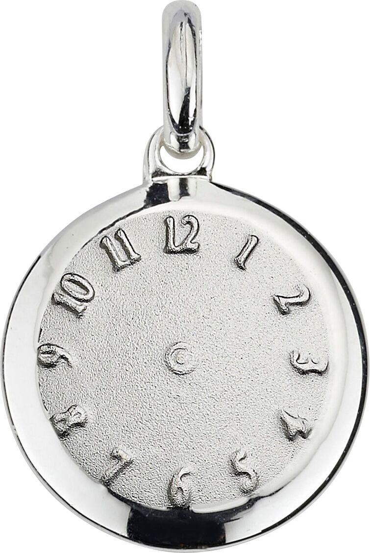 Kettenanhänger FIRETTI "Schmuck Geschenk Silber 925 Halsschmuck Anhänger Uhr", silberfarben, Schmuckanhänger, Damen, Silber 925 (Sterlingsilber), 1,35 g, Kettenanhänger