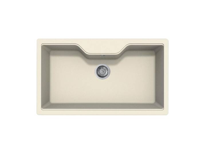ELLECI évier FOX 360 (Blanc antique - Granitek)
